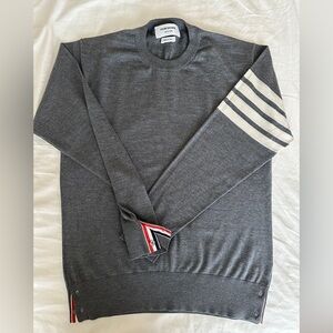 Thom Browne 4-Bar Crewneck Pullover